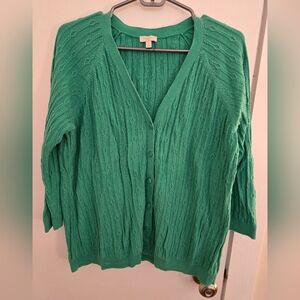 Talbots Outlet Green Women's Cardigan